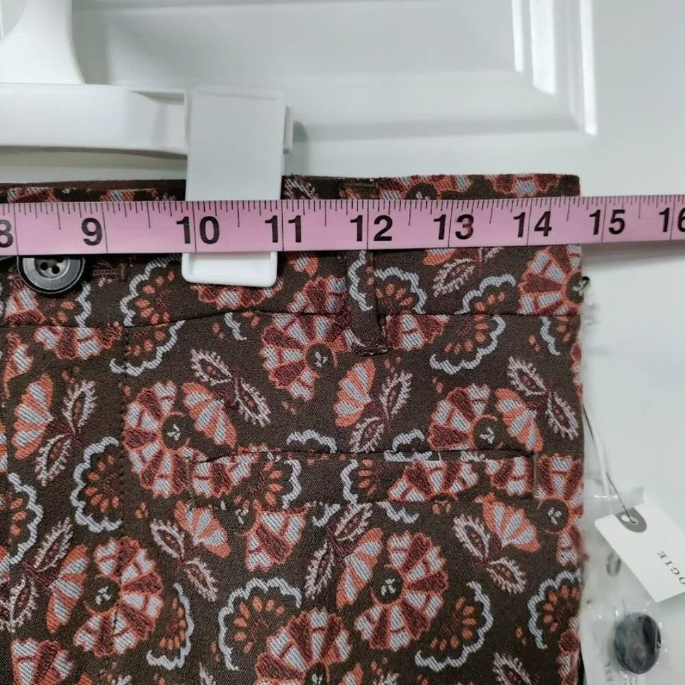 Anthropologie Slim Fit Pasley Floral Prairie Print Boho Festival Trouser  2 - Picture 12 of 12